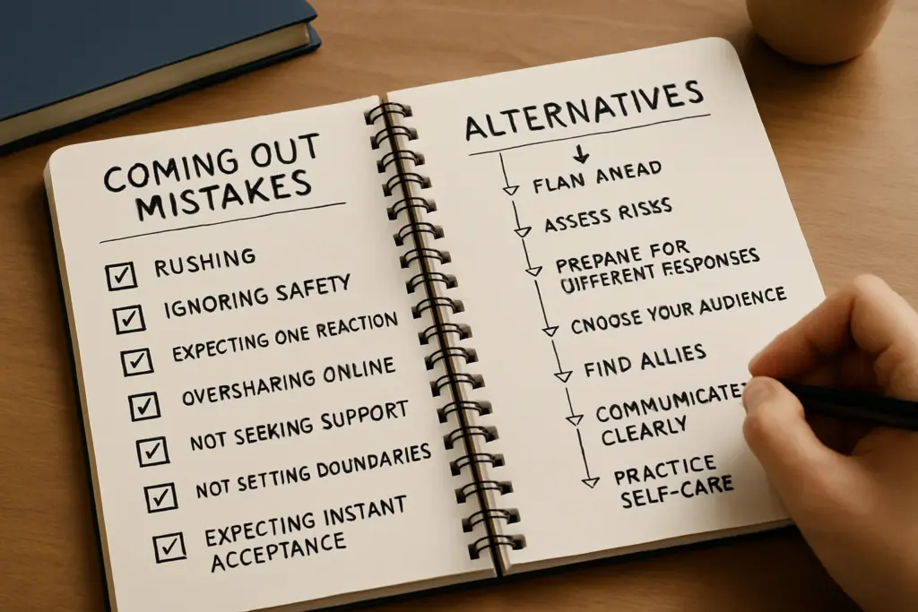 Common Mistakes People Make When Coming Out — What to Do Instead